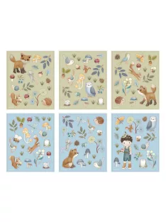 Little Dutch matrica szett - Forest Friends