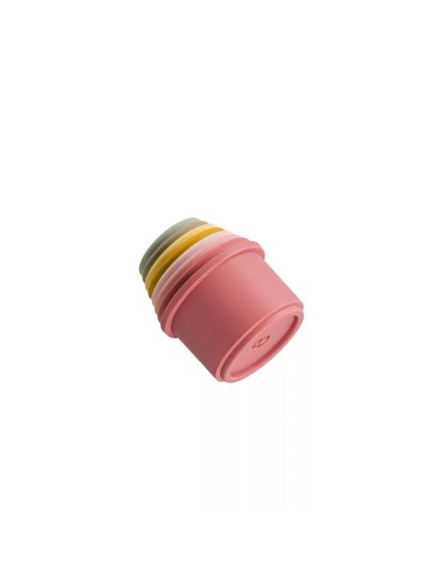 Little Dutch poharas toronyépítő - pink