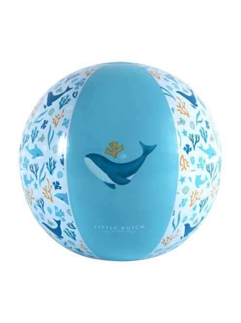 Little Dutch felfújható strandlabda Ocean Dreams 35 cm - kék
