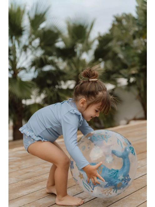 Little Dutch felfújható 3D strandlabda Ocean Dreams - kék