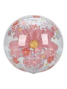 Little Dutch felfújható 3D strandlabda - Pink Flowers
