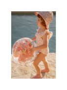 Little Dutch felfújható 3D strandlabda - Pink Flowers