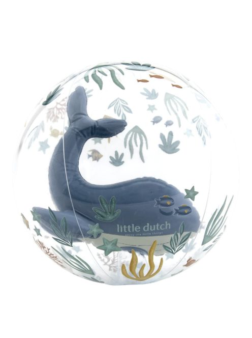 Little Dutch felfújható 3D strandlabda - Ocean World