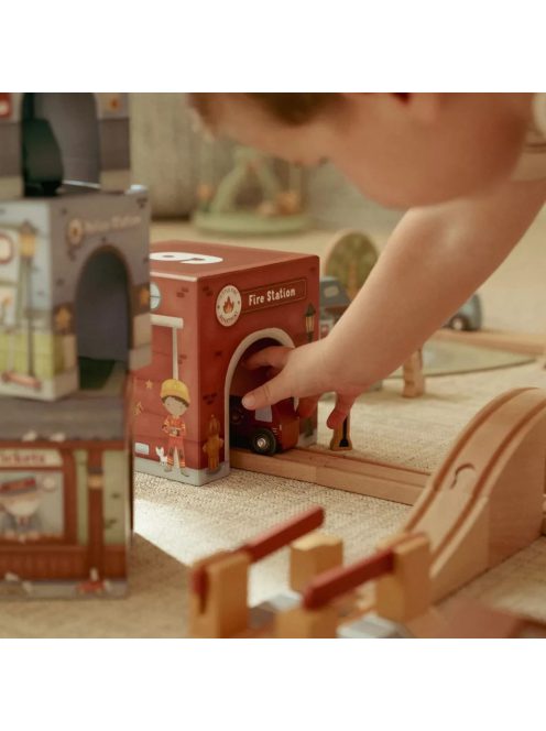 Little Dutch Toronyépítő 6 db autóval