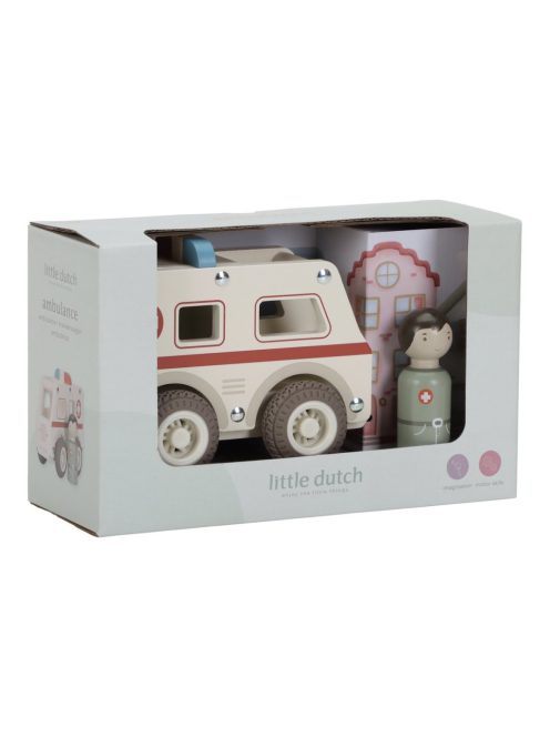 Little Dutch Mentőautó figurával
