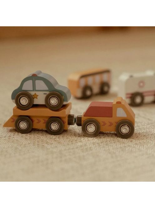 Little Dutch Kisautó készlet - vasúti sínpályához