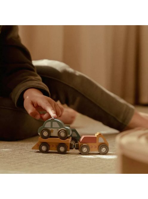 Little Dutch Kisautó készlet - vasúti sínpályához