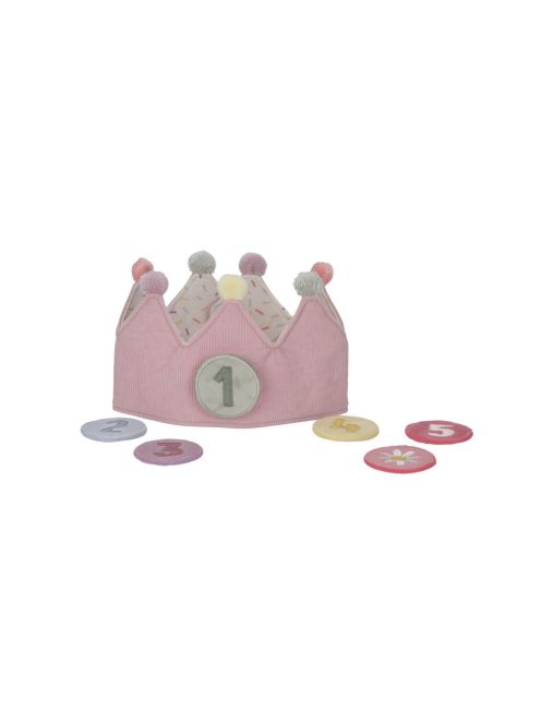 Little Dutch gyerek születésnapi korona számokkal - pink