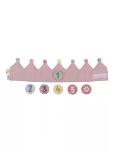 Little Dutch gyerek születésnapi korona számokkal - pink