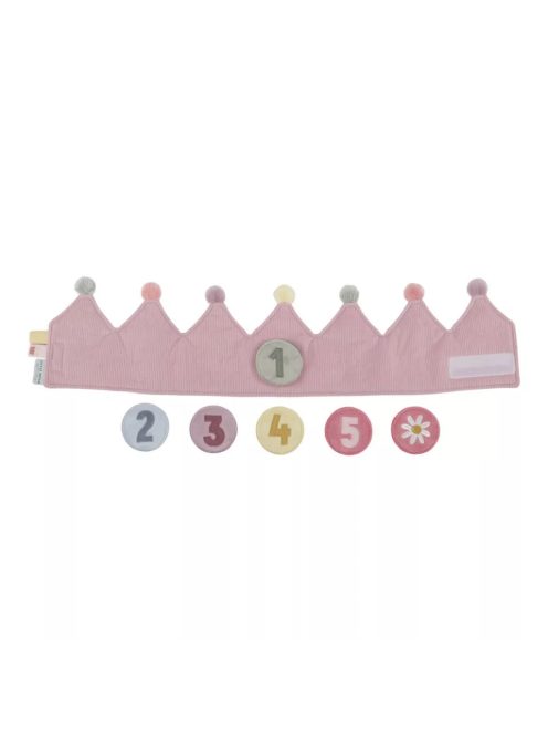 Little Dutch gyerek születésnapi korona számokkal - pink