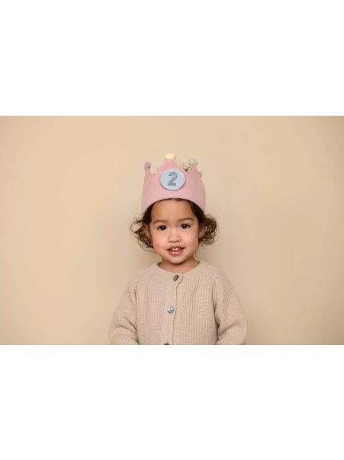 Little Dutch gyerek születésnapi korona számokkal - pink