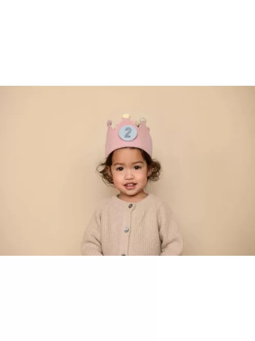 Little Dutch gyerek születésnapi korona számokkal - pink