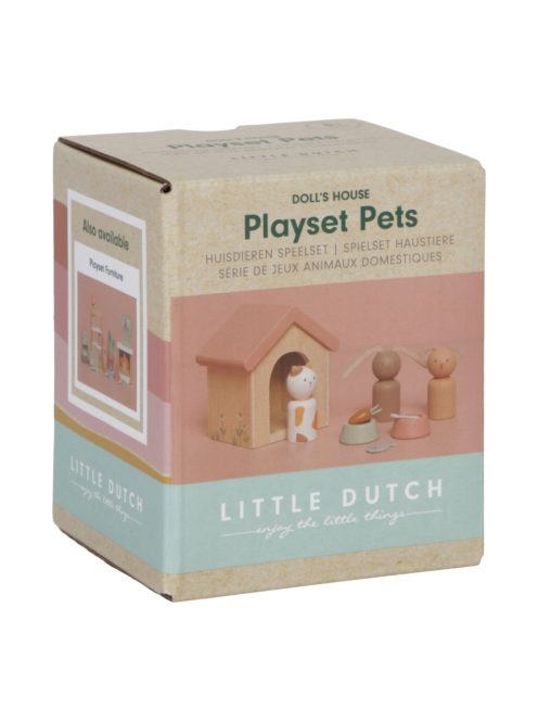 Little Dutch babaház kiegészítő szett - házi kedvencek