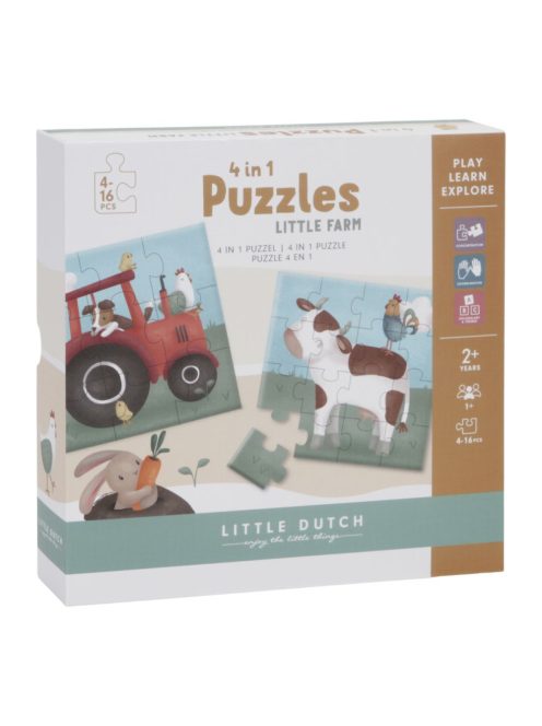 Little Dutch 4 in 1 kirakó - Little Farm