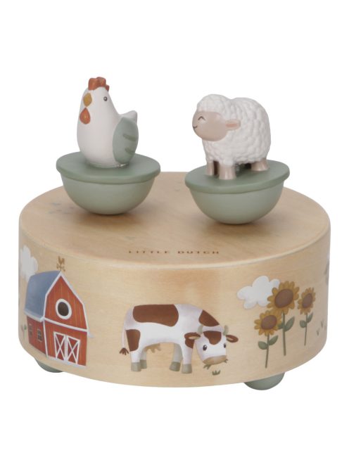Little Dutch mozgó figurás zenedoboz - Little Farm