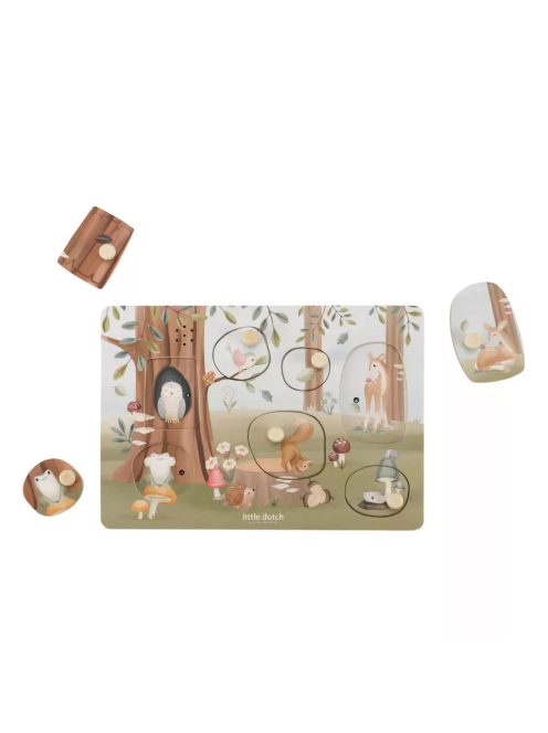 Little Dutch hangos puzzle - Forest Friends