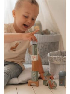 Little Dutch fa építőkocka 50 db - Forest Friends