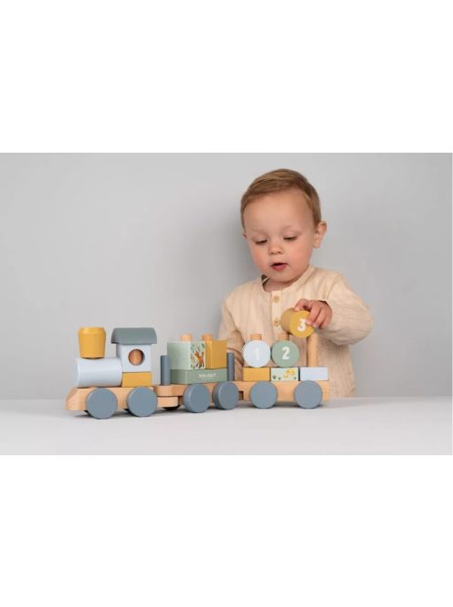 Little Dutch vonat építőelemekkel - Forest Friends