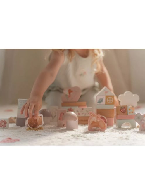 Little Dutch fa építőkocka 50 db - Fairy Garden