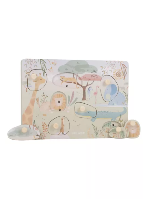 Little Dutch hangos puzzle - Safari Friends