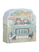 Little Dutch 6 az 1-ben puzzle- Safari Friends