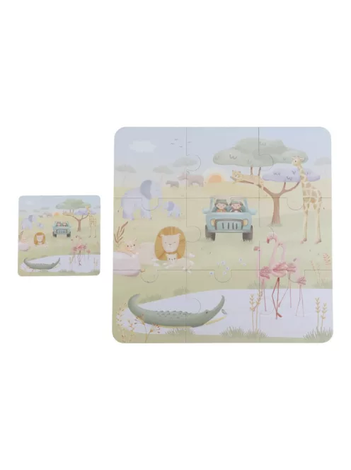 Little Dutch 6 az 1-ben puzzle- Safari Friends