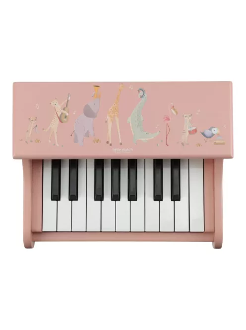 Little Dutch elektronikus zongora pink - Safari Friends