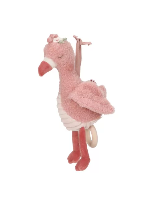 Little Dutch felhúzható zenélő flamingó-Safari Friends