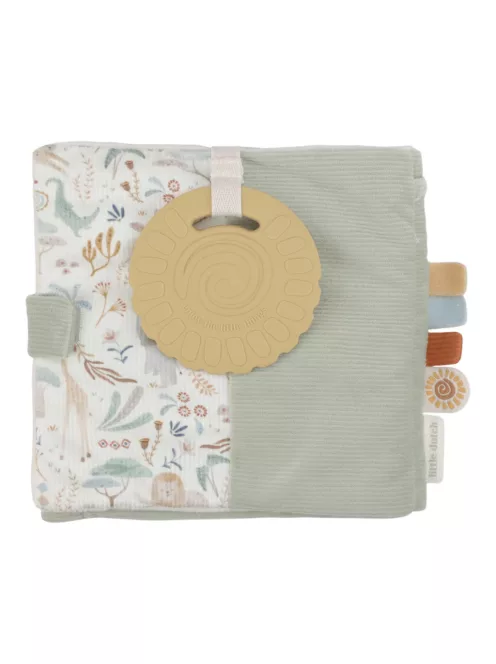 Little Dutch textil babakönyv nagy - Safari Friends