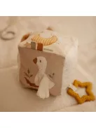 Little Dutch készségfejlesztő plüss kocka - Newborn Naturals