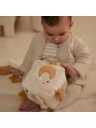 Little Dutch készségfejlesztő plüss kocka - Newborn Naturals