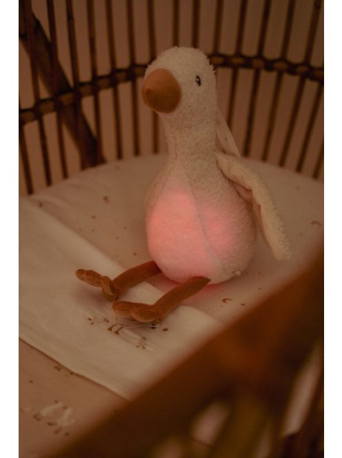 Little Dutch Alvást segítő zenélő gúnár éjjeli fénnyel - Newborn Naturals