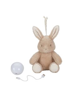   Little Dutch Alvást segítő zenélő nyuszi éjjeli fénnyel - Newborn Naturals
