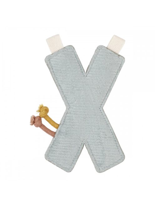 Little Dutch felfűzhető textil betű X
