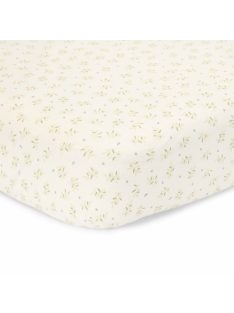 Little Dutch gumis lepedő 60x120 cm - Blueberry Leaves