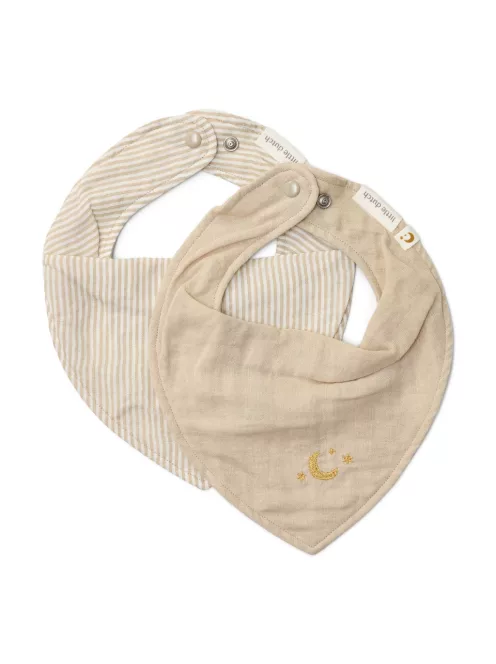 Little Dutch Nyálkendő 2 db - Pure Soft Beige