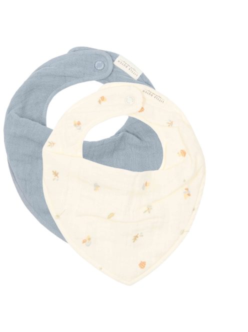 Little Dutch muszlin nyálkendő 2 db - Forest Treasures & Denim Blue