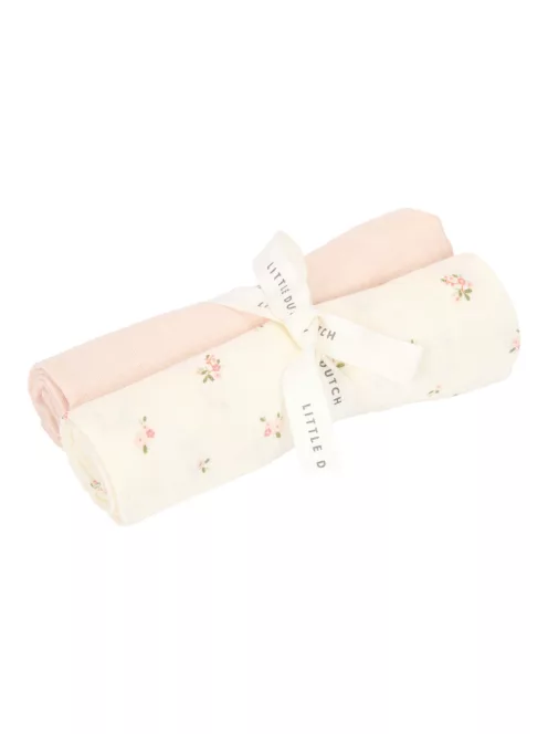 Little Dutch muszlin textilpelenka 70x70 cm 2 db - Fairy Blossom & Blossom