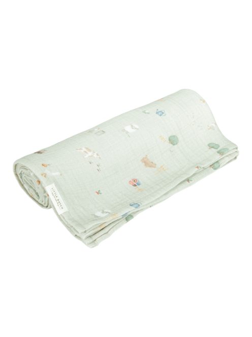 Little Dutch muszlin textilpelenka 120x120 cm - Little Farm