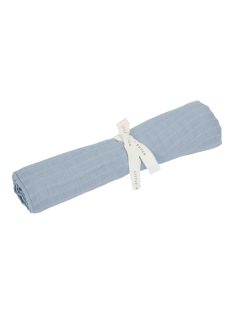   Little Dutch muszlin textilpelenka 120x120 cm - Pure Denim Blue