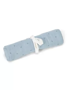 Little Dutch Muszlin textilpelenka 120x120 - Pure Denim Blue