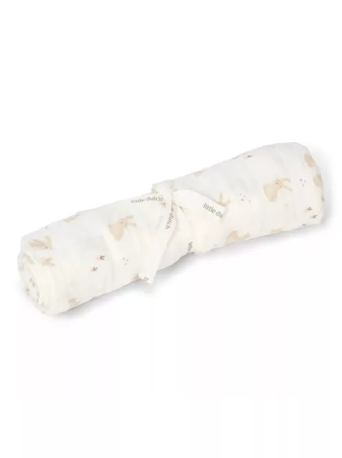Little Dutch muszlin textilpelenka 120x120 cm - Baby Bunny