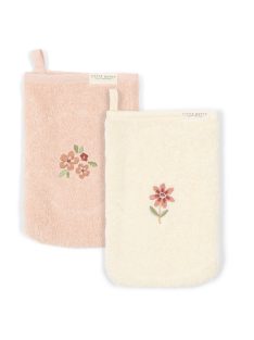   Little Dutch hímzett baba fürdőkesztyű 2 db - Fairy Garden