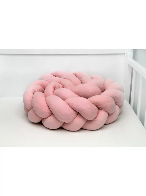 Scamp Fonott rácsvédő muszlin anyagból - 210cm salmon
