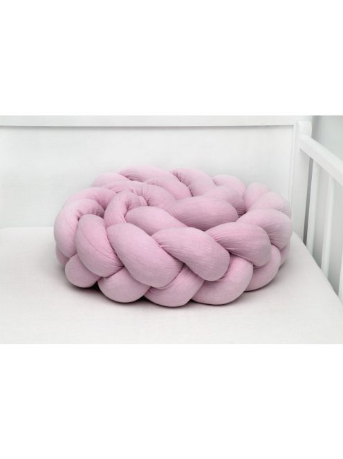 Scamp Fonott rácsvédő muszlin anyagból - 210cm rose blush