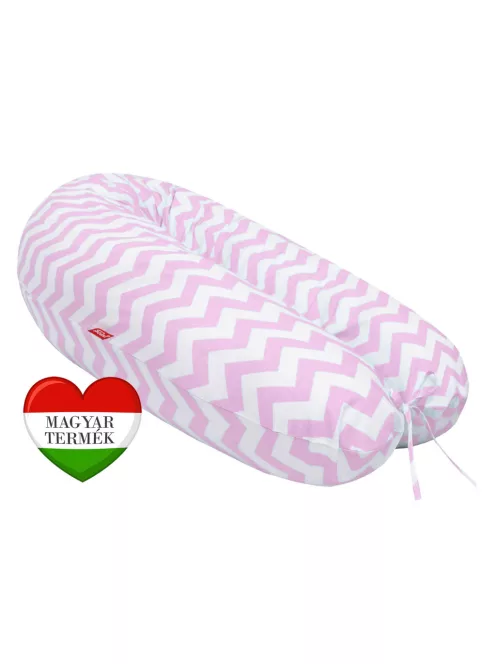 Scamp formázható univerzális szoptatós párna pamut huzattal /ZigZagPinkWhite ()