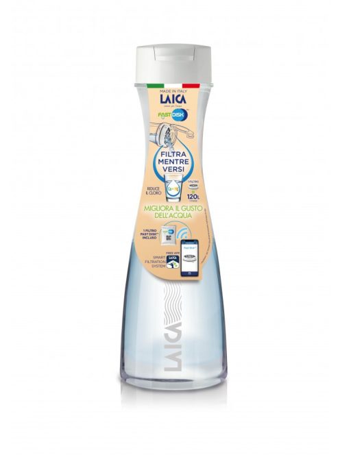 Laica GlasSmart 1,1 literes üveg vízszűrő palack 1 db szűrő disk-kel