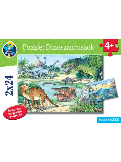 Scolar kiadó - Puzzle: Dinoszauruszok