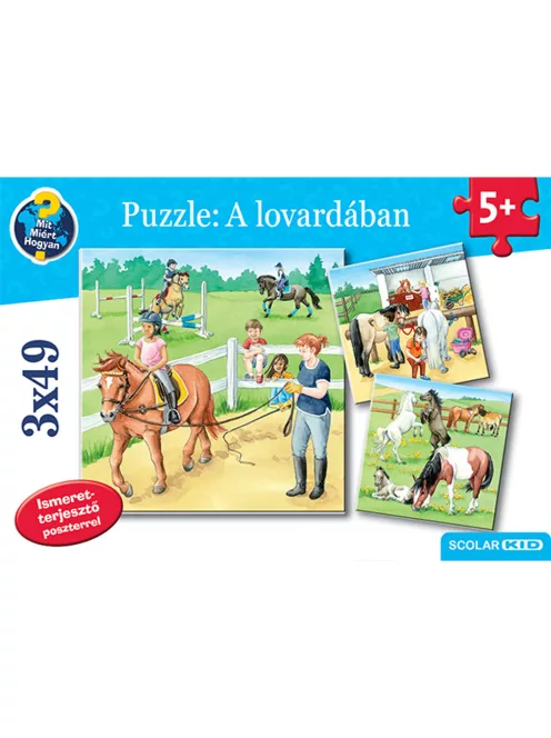 Scolar kiadó - Puzzle: A lovardában