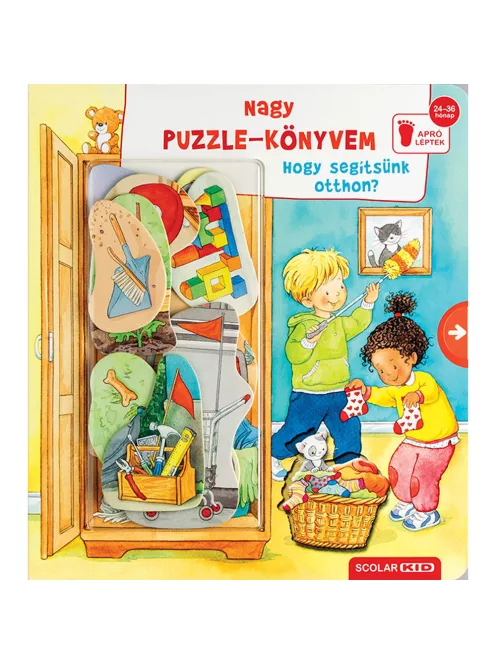 Scolar kiadó - Mila Rulff - Nagy puzzle-könyvem – Hogy segítsünk otthon?